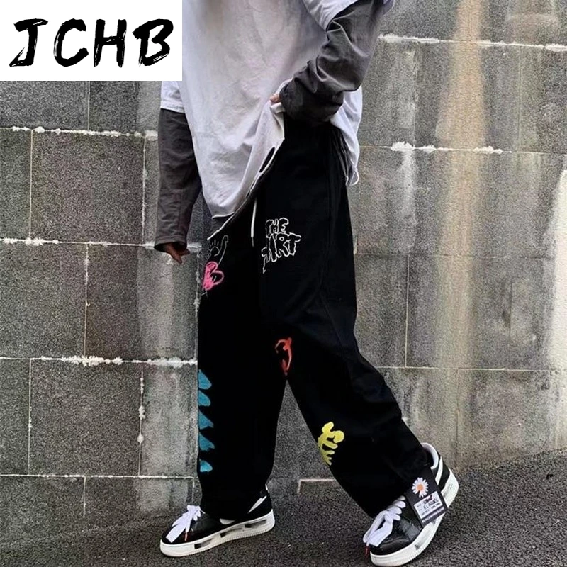 2021 Harajuku Contrast Graffiti Letter Korean Hip Hop Streetwear Loose Pant High Waist Ankle Length Vintage Summer Tracksuit
2021 Harajuku Contrast Graffiti Letter Korean Hip Hop Streetwear Loose Pant High Waist Ankle Length Vintage Summer Tracksuit