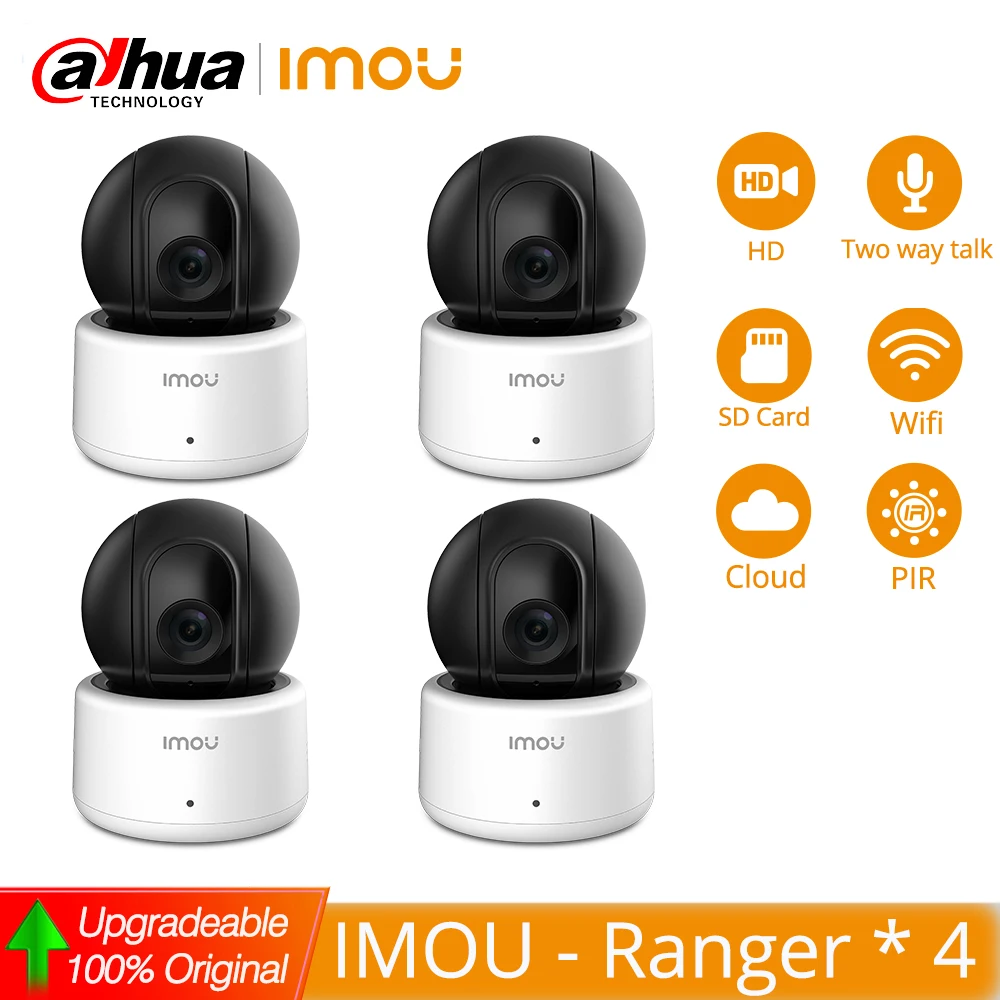 Dahua IMOU Lechange Ranger wholeSale 4pcs IPC-A12 IPC-A22 1MP 2MP 2 Way Talk SD Night vision Cloud Service Samrt Wifi Camera IPC
Dahua IMOU Lechange Ranger wholeSale 4pcs IPC-A12 IPC-A22 1MP 2MP 2 Way Talk SD Night vision Cloud Service Samrt Wifi Camera IPC