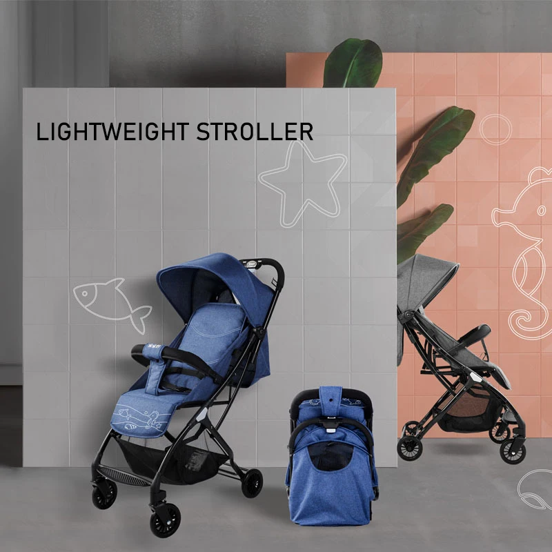 

2020 New 5.8KG Light Stroller Gold Frame Car Portable Carriage Umbrella Baby Stroller Newborn Travelling Pram On Plane Gifts