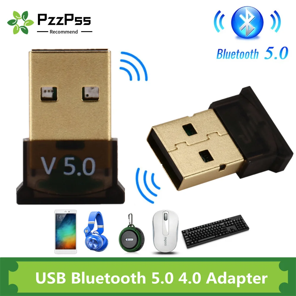 USB Bluetooth 5 0 адаптер PzzPss высокоскоростной передатчик Мини 4 USB-приемник для ПК