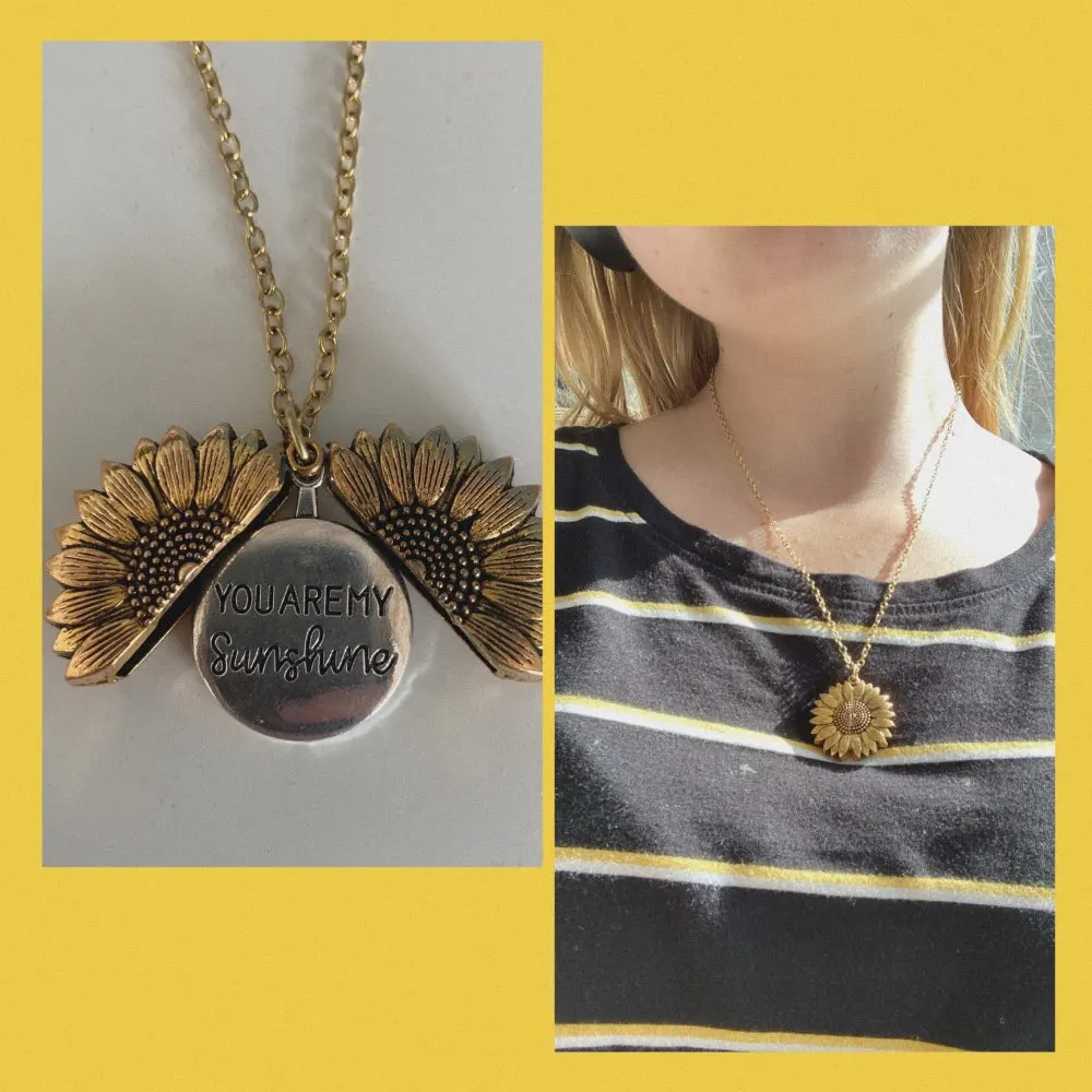 You Are My Sunshine Sunflower Necklaces For Women Rose Gold Silver Color Long Chain Sun Flower Female Pendant Wedding gift Bijou
You Are My Sunshine Sunflower Necklaces For Women Rose Gold Silver Color Long Chain Sun Flower Female Pendant Wedding gift Bijou