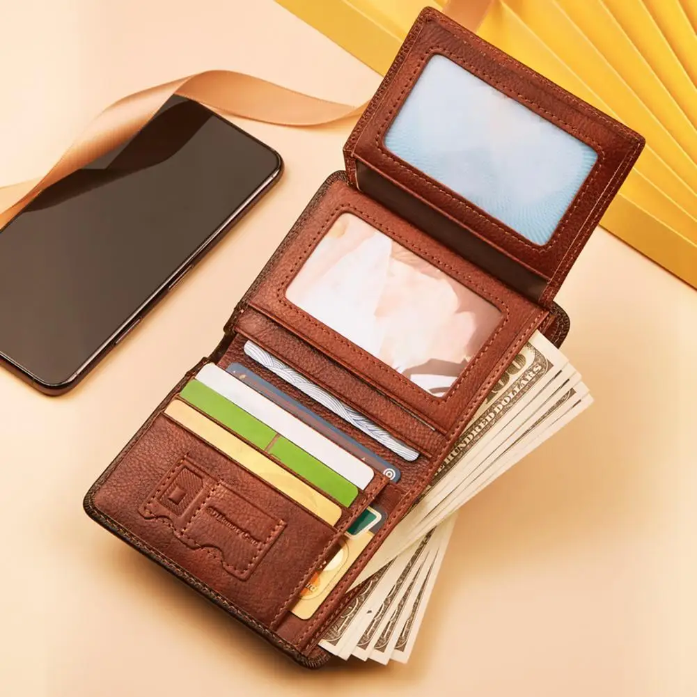 Fashion New Men's Leather Wallet Anti-theft Credit Card Function Driver's License Rub Color Leather Wallet Small Money Bag
Fashion New Men's Leather Wallet Anti-theft Credit Card Function Driver's License Rub Color Leather Wallet Small Money Bag