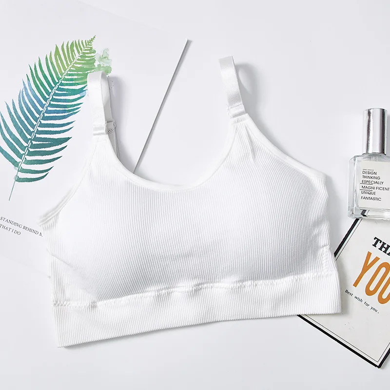 Sexy Wireless Solid Color Sport Tops Women Crop Tops BraletteWith Pads Seamless CottonNo Rims Invisible Tube Top Lingerie 
Sexy Wireless Solid Color Sport Tops Women Crop Tops BraletteWith Pads Seamless CottonNo Rims Invisible Tube Top Lingerie