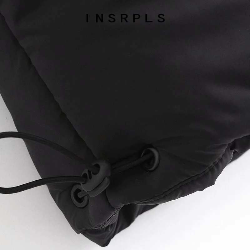 INSRPLS Women Fashion Back Elastic Drawstring Padded Waistcoat Vintage High Collar Zip-up Hooded Parkas Female Outerwear
INSRPLS Women Fashion Back Elastic Drawstring Padded Waistcoat Vintage High Collar Zip-up Hooded Parkas Female Outerwear