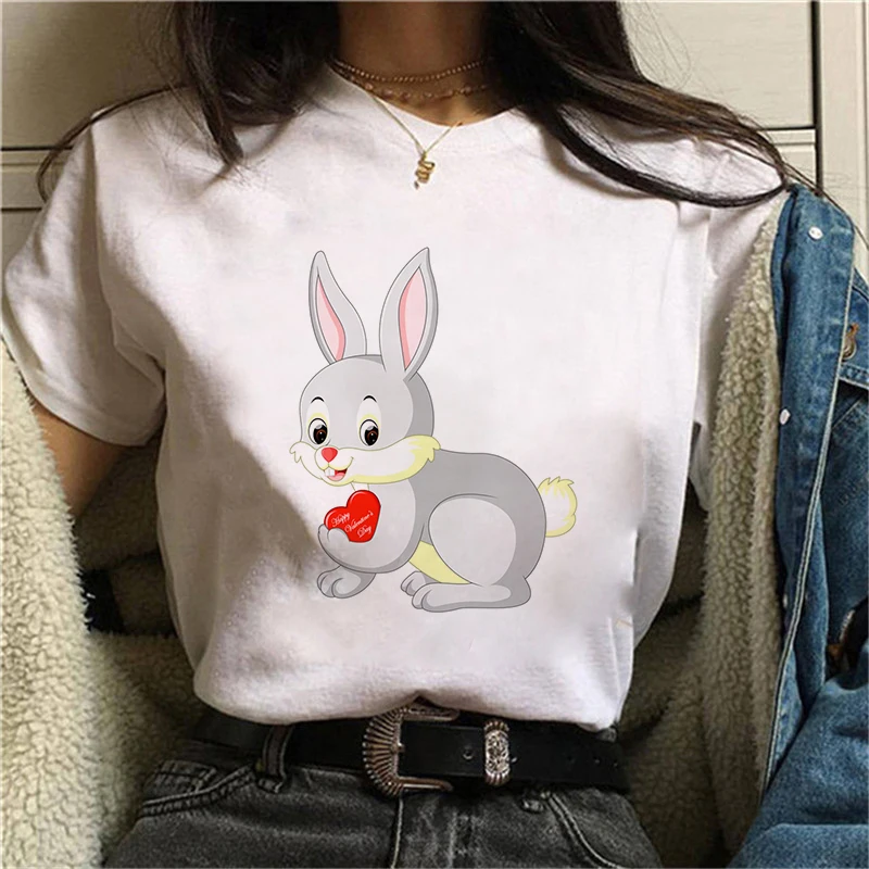 Cute Summer 90s Style Casual Fashion Tees Women Graphic Rabbits Painting T-Shirt Women Aesthetic New Fashion Top Tees
Cute Summer 90s Style Casual Fashion Tees Women Graphic Rabbits Painting T-Shirt Women Aesthetic New Fashion Top Tees