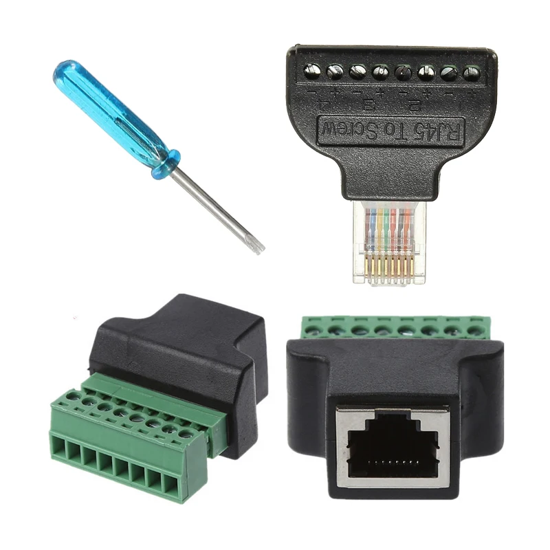 RJ45 Ethernet Женский до 8 Pin винт AV разъем для подключения к CCTV цифровой
RJ45 Ethernet Женский до 8 Pin винт AV разъем для подключения к CCTV цифровой
