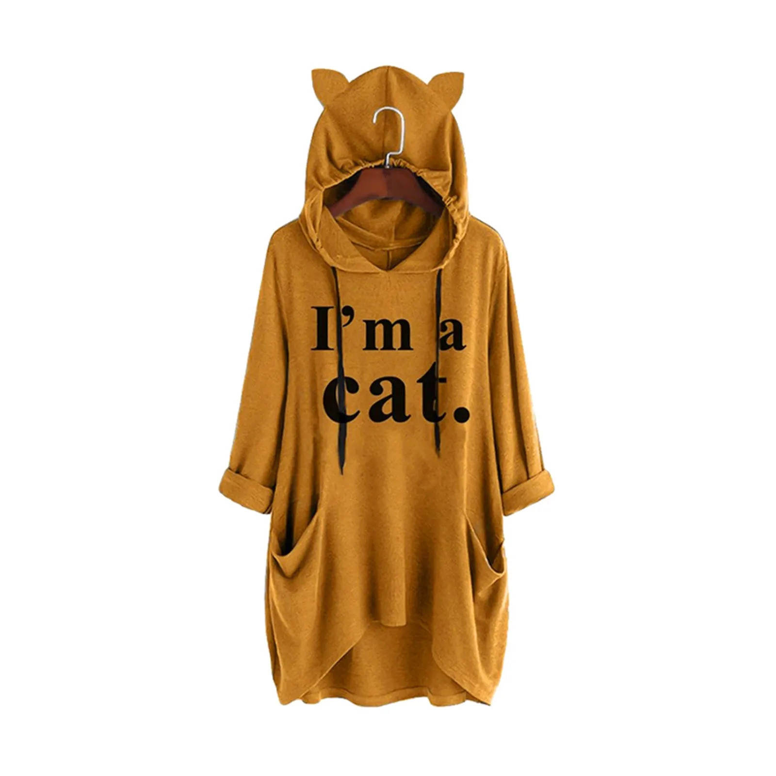 Hoodies Women Long Sweatshirt Kawaii Cat Letter Print Fashion Casual Hooded Long Sleeves Oversize Blouse Shirt Female Top Moleto
Hoodies Women Long Sweatshirt Kawaii Cat Letter Print Fashion Casual Hooded Long Sleeves Oversize Blouse Shirt Female Top Moleto