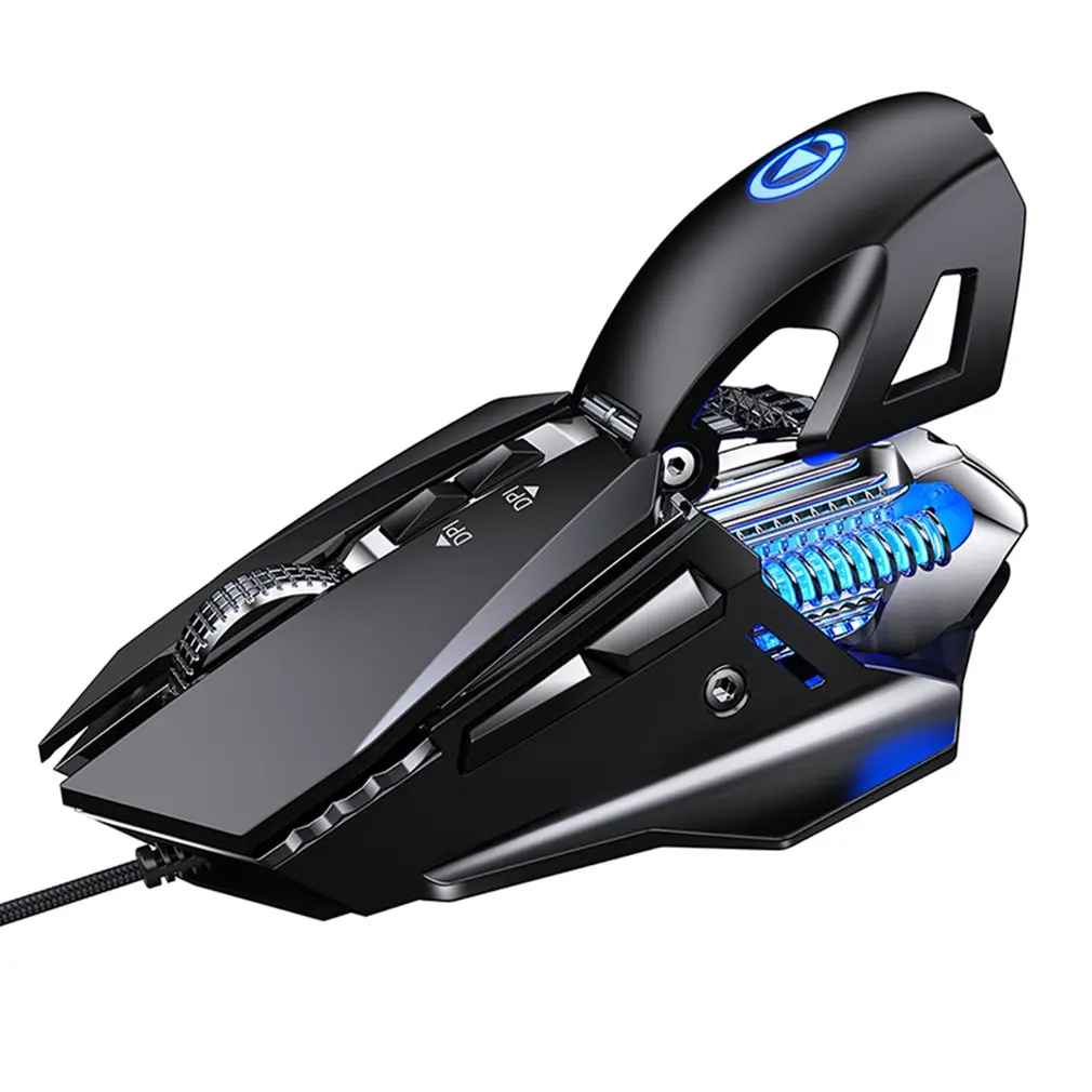 7200DPI Gaming Mechanical Wired Gaming Mouse For PC Laptops Home Office Gaming Mouse With Brushed Metals Bottom Plate
7200DPI Gaming Mechanical Wired Gaming Mouse For PC Laptops Home Office Gaming Mouse With Brushed Metals Bottom Plate