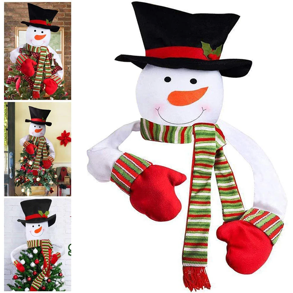 Christmas Tree Topper Ornaments Scarf Snowman Hugger Christmas Tree Decoration Winter Home Wonderland Party Supplies Navidad
Christmas Tree Topper Ornaments Scarf Snowman Hugger Christmas Tree Decoration Winter Home Wonderland Party Supplies Navidad