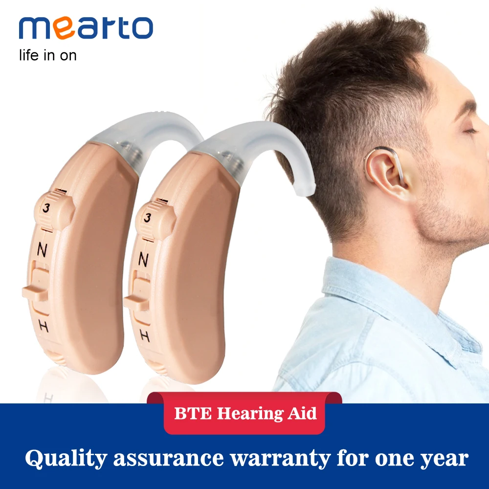 Mearto BTE Hearing Aid Mini Sound Amplifier Portable Wireless Hearing Amplifier Mild to Moderate Hearing Loss Fit 13A Battery
Mearto BTE Hearing Aid Mini Sound Amplifier Portable Wireless Hearing Amplifier Mild to Moderate Hearing Loss Fit 13A Battery