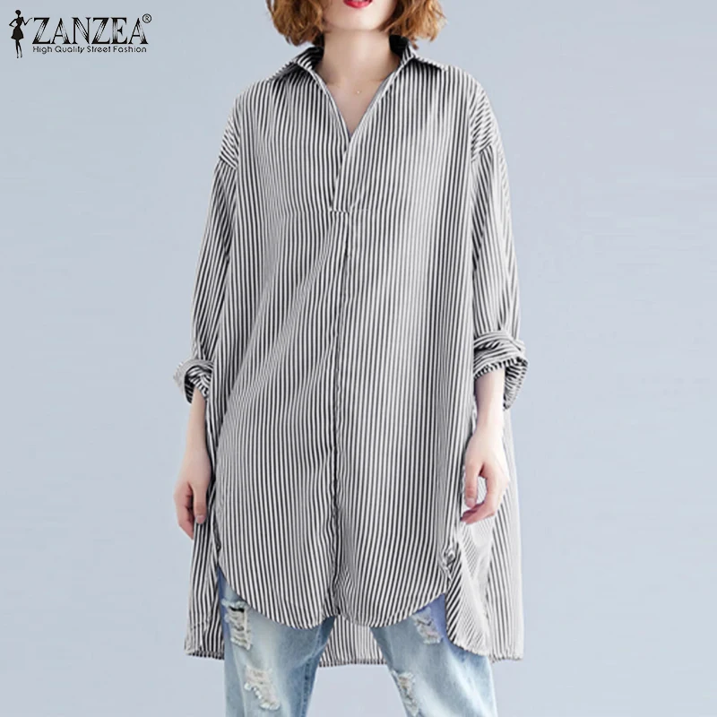 Женская винтажная Осенняя блузка ZANZEA 2021, Женская Офисная рубашка с длинным рукавом и воротником, рубашка, Топ оверсайз, Повседневная Блузка ...
Женская винтажная Осенняя блузка ZANZEA 2021, Женская Офисная рубашка с длинным рукавом и воротником, рубашка, Топ оверсайз, Повседневная Блузка ...