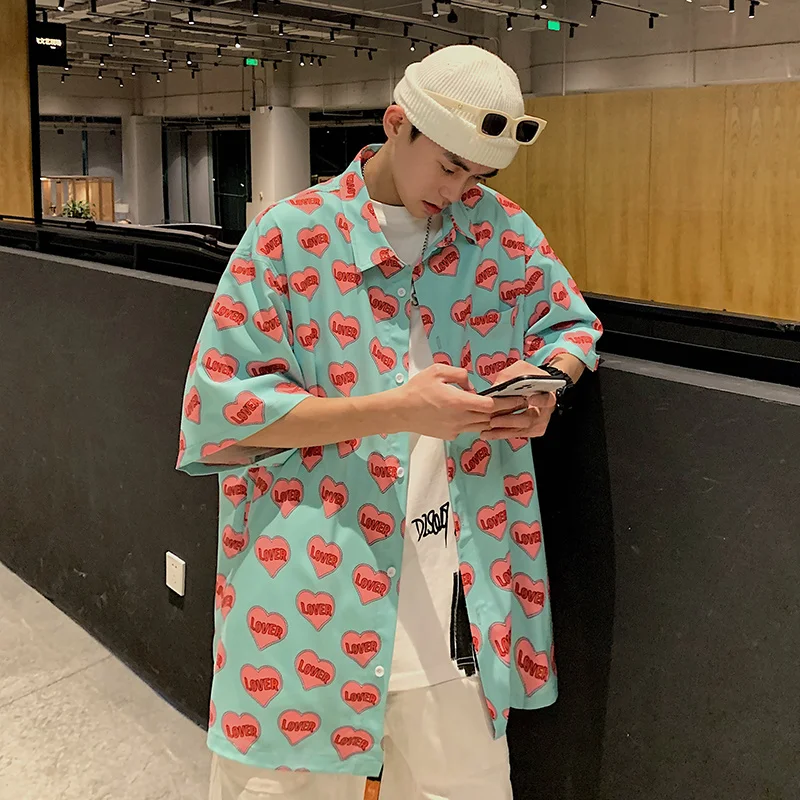 Shirt Summer Men Fashion Short Sleeve Shirts Man Loose Casual Mens Shirts 
Shirt Summer Men Fashion Short Sleeve Shirts Man Loose Casual Mens Shirts