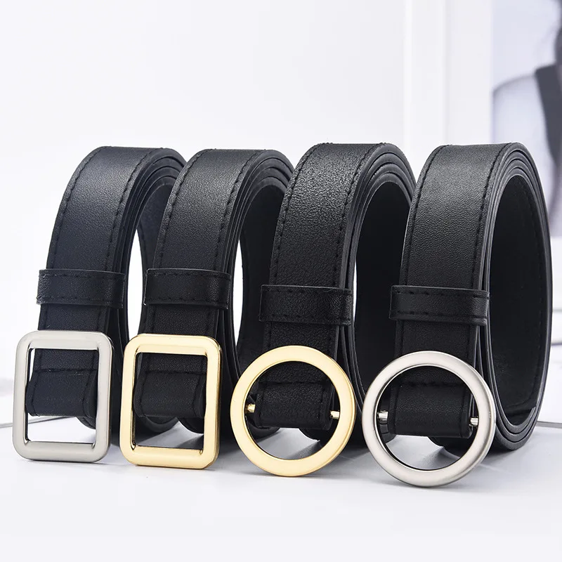 New Female Circle Pin Buckle Belt Black deduction gold buckle Belts for jeans wild Srap Genuine Leather Belts for Women
New Female Circle Pin Buckle Belt Black deduction gold buckle Belts for jeans wild Srap Genuine Leather Belts for Women