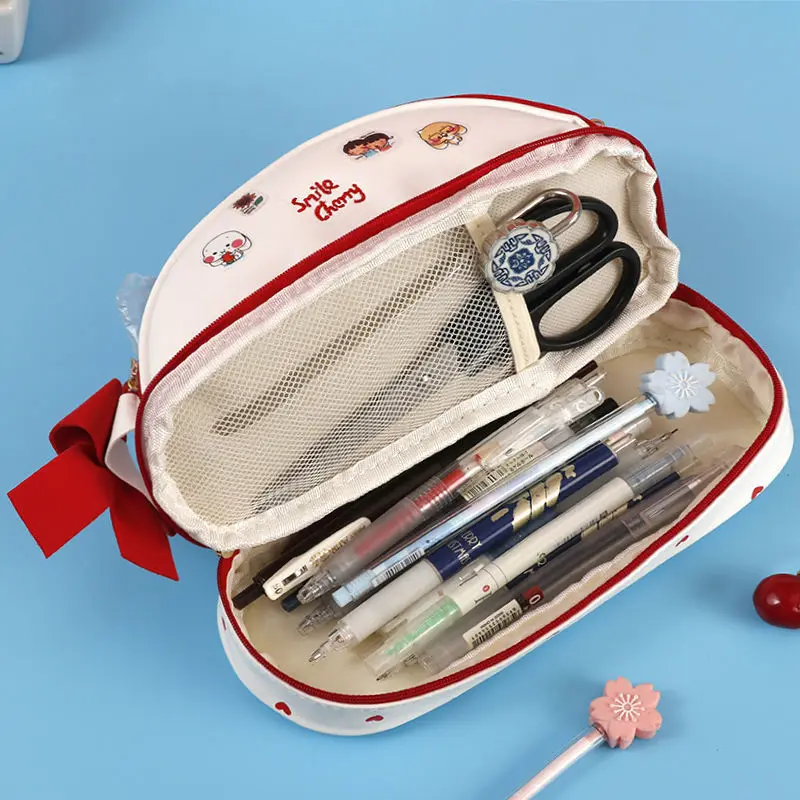 Cherry PU Cute Pencil Case School Stationery Storage Bag Leather Cosmetic Bag Big Pen Case Gifts for Girl Pen Bag Kawaii Pen Box
Cherry PU Cute Pencil Case School Stationery Storage Bag Leather Cosmetic Bag Big Pen Case Gifts for Girl Pen Bag Kawaii Pen Box