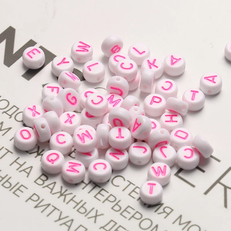 Wholesale Pink Letter Beads Alphabet Acrylic Beads For Jewelry Making Women Children DIY Bracelet Necklace 4x7mm
Wholesale Pink Letter Beads Alphabet Acrylic Beads For Jewelry Making Women Children DIY Bracelet Necklace 4x7mm