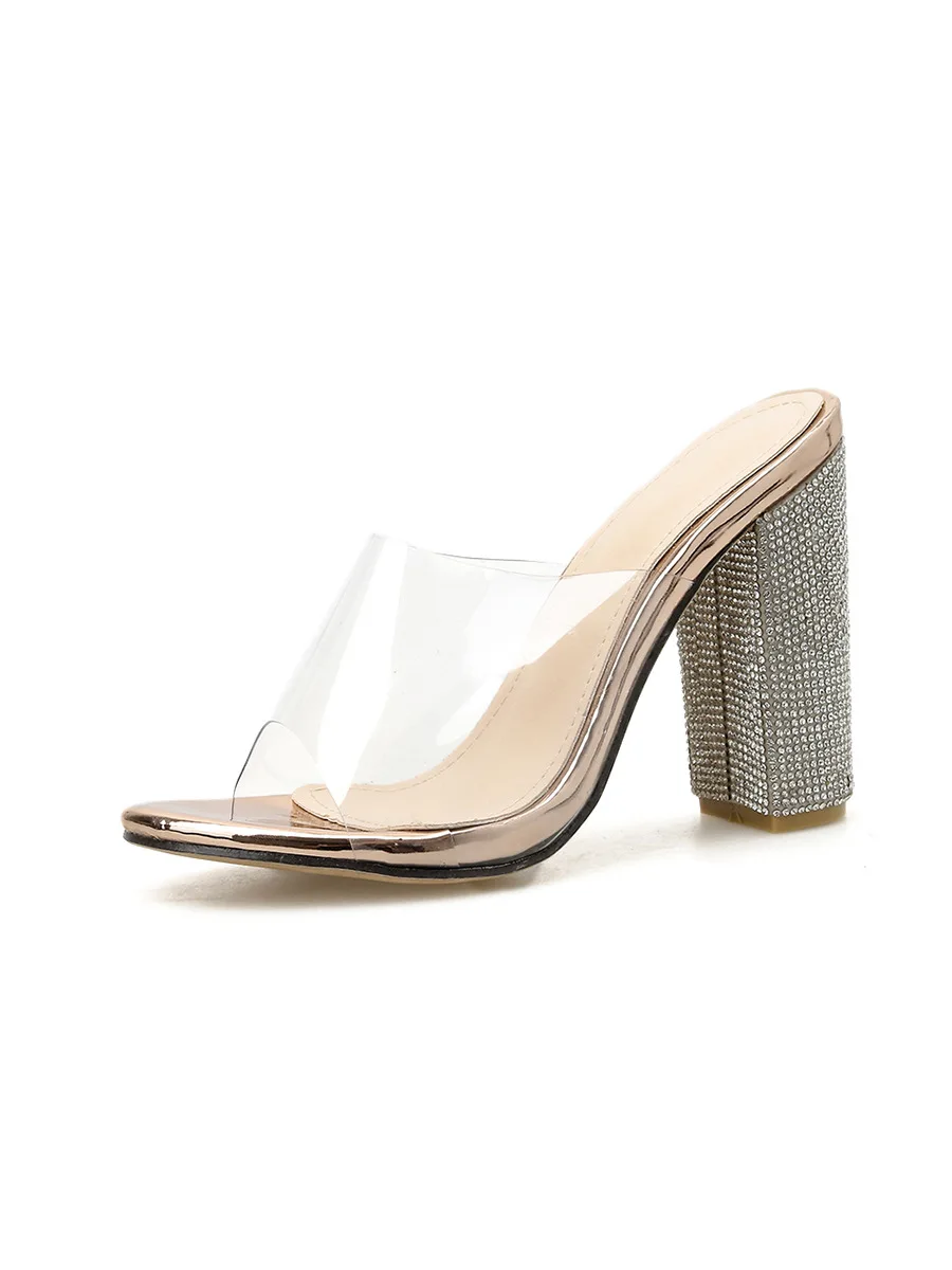 Shoes Woman 2021 Transparent Slippers Pantofle Heeled Mules Square heel Glitter Slides New High Block Jelly PVC Rubber Scandals
Shoes Woman 2021 Transparent Slippers Pantofle Heeled Mules Square heel Glitter Slides New High Block Jelly PVC Rubber Scandals
