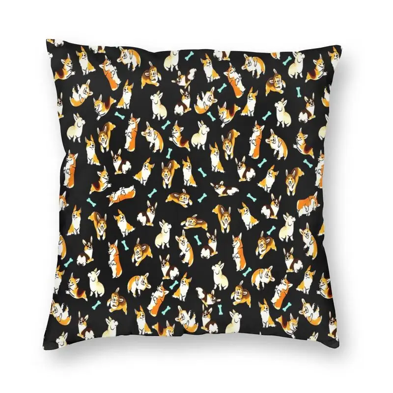 Jolly Corgis In Black Pillowcover Decoration Pembroke Welsh Corgi Dog Cushion Cover Throw Pillow for Living Room Double-sided
Jolly Corgis In Black Pillowcover Decoration Pembroke Welsh Corgi Dog Cushion Cover Throw Pillow for Living Room Double-sided