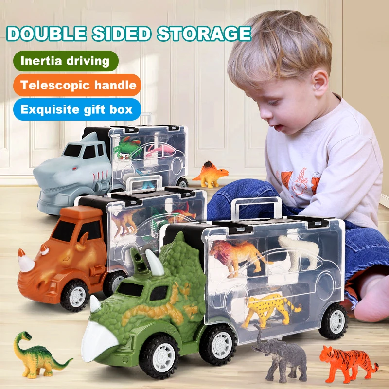 Dinosaur Transport Truck Inertial Engineering Vehicle Cargo Truck Car Dinosaur Toy Storage Set Children's Gifts
Dinosaur Transport Truck Inertial Engineering Vehicle Cargo Truck Car Dinosaur Toy Storage Set Children's Gifts