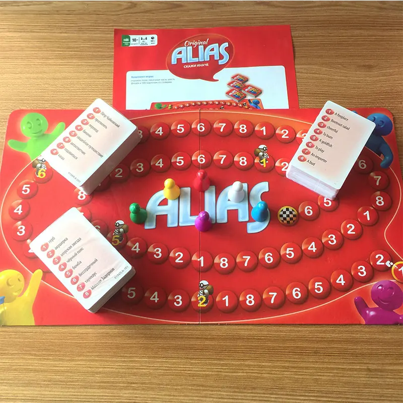 Russian ALIAS card board game family interactive puzzle children's game chess educational toys
Russian ALIAS card board game family interactive puzzle children's game chess educational toys