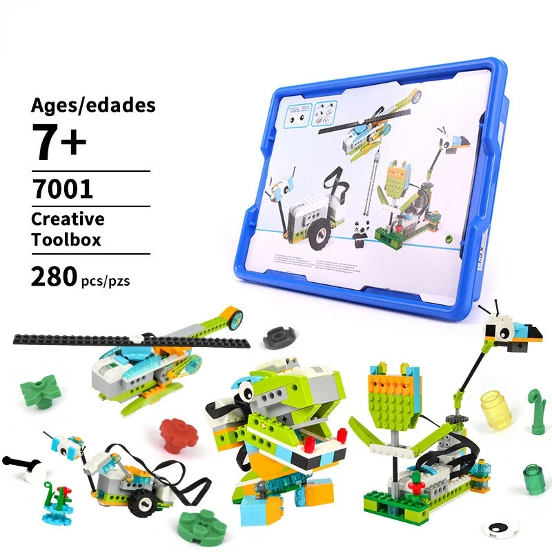 280pcs Full set Programmable scratch 3 Model toolbox kit Compatible with 45300 Technical RC Education DIY toy for children
280pcs Full set Programmable scratch 3 Model toolbox kit Compatible with 45300 Technical RC Education DIY toy for children