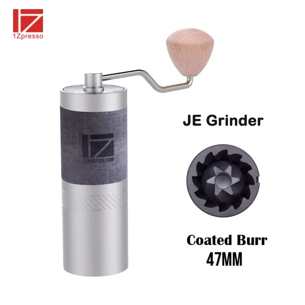 1ZPRESSO JE Manual Coffee Grinder Perfect For Espresso Grinder 47mm Coated Burr Extremely Fine Adjustment Portable Hand Grinder
1ZPRESSO JE Manual Coffee Grinder Perfect For Espresso Grinder 47mm Coated Burr Extremely Fine Adjustment Portable Hand Grinder
