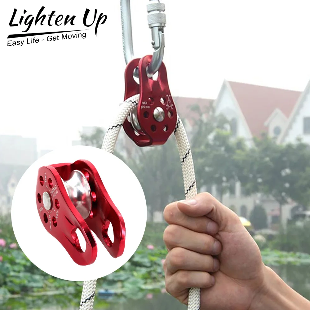 Lighten Up 20kN Rock Pulley Rope Tree Climbing Climber Arborist Fixed Pulley Color Random
Lighten Up 20kN Rock Pulley Rope Tree Climbing Climber Arborist Fixed Pulley Color Random