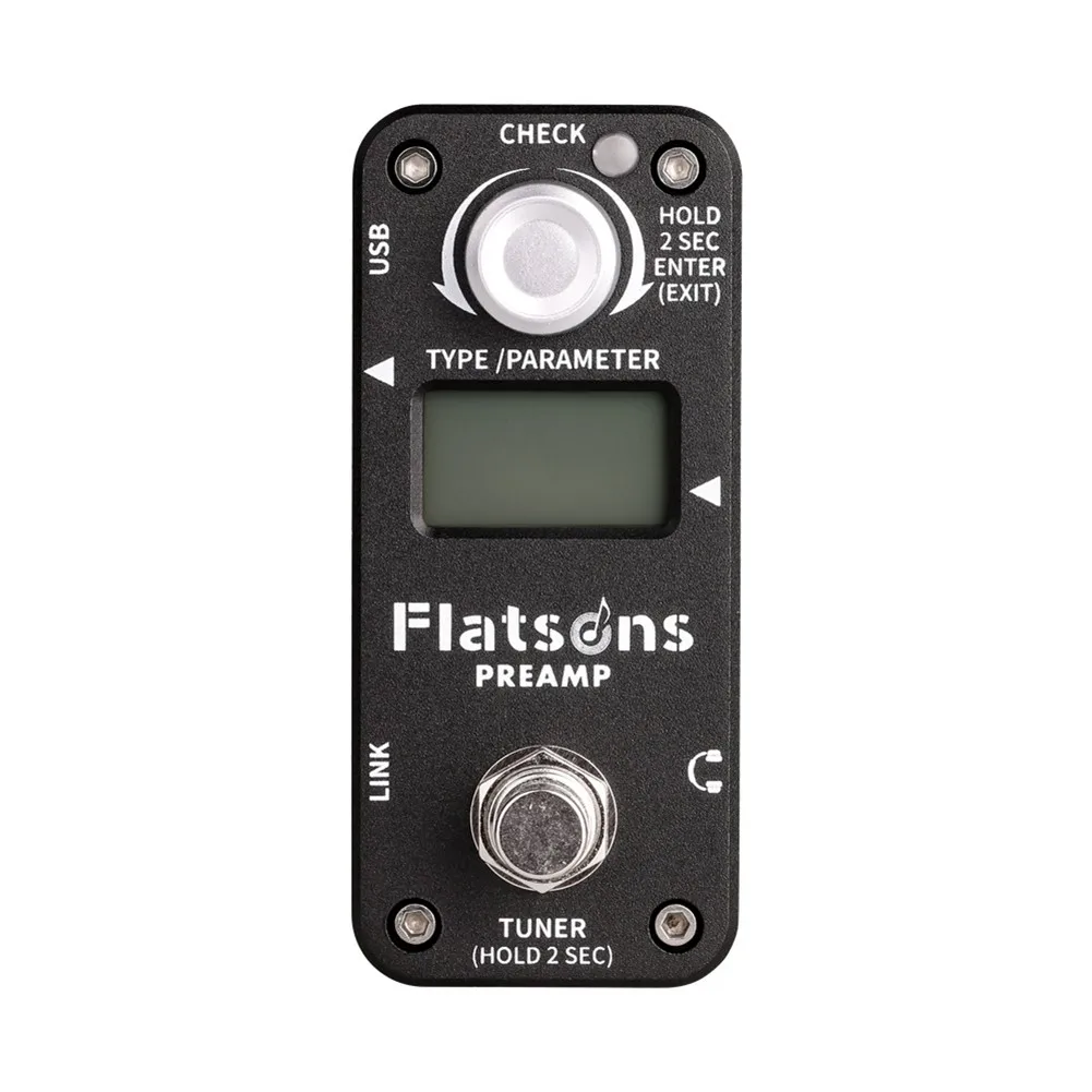 FLATSONS FPR1 Guitar Effects Pedal NEW 4 In 1 Overdrive Distortion Clean Mini With LED Light Digital Circuit Reverb Effect
FLATSONS FPR1 Guitar Effects Pedal NEW 4 In 1 Overdrive Distortion Clean Mini With LED Light Digital Circuit Reverb Effect