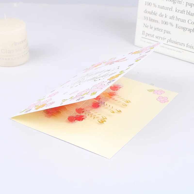 3D Birthday Cake Greeting Card Korean Creative Handmade Three-dimensional Folding Card High-end Greeting Card Gift
3D Birthday Cake Greeting Card Korean Creative Handmade Three-dimensional Folding Card High-end Greeting Card Gift