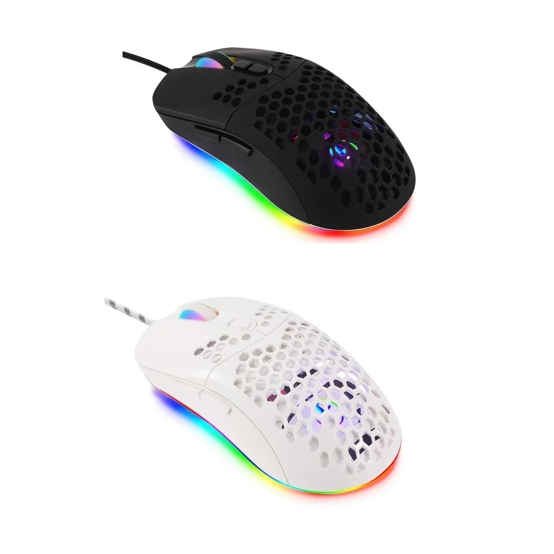 Type C Wired Lightweight Gaming Mouse Honeycomb Shell 7 Buttons 7200DPI RGB Backlit USB C Mouse for PC Laptop Notebook Computer
Type C Wired Lightweight Gaming Mouse Honeycomb Shell 7 Buttons 7200DPI RGB Backlit USB C Mouse for PC Laptop Notebook Computer
