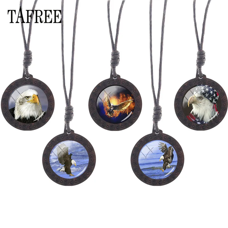 TAFREE Eagle Wooden Pendant Necklace Glass Photo Cabochon Charms Choker Wood Necklace Men Jewelry Gift J335
TAFREE Eagle Wooden Pendant Necklace Glass Photo Cabochon Charms Choker Wood Necklace Men Jewelry Gift J335