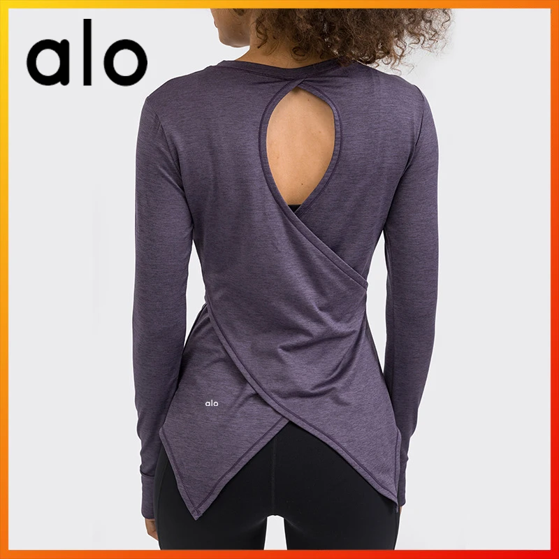 Alo Yoga Women's Autumn New Sports Tops Fitness Exercise Sexy Back Hollow T-shirt Gym Outdoor Running Fashion Long-sleeve Tops
Alo Yoga Women's Autumn New Sports Tops Fitness Exercise Sexy Back Hollow T-shirt Gym Outdoor Running Fashion Long-sleeve Tops