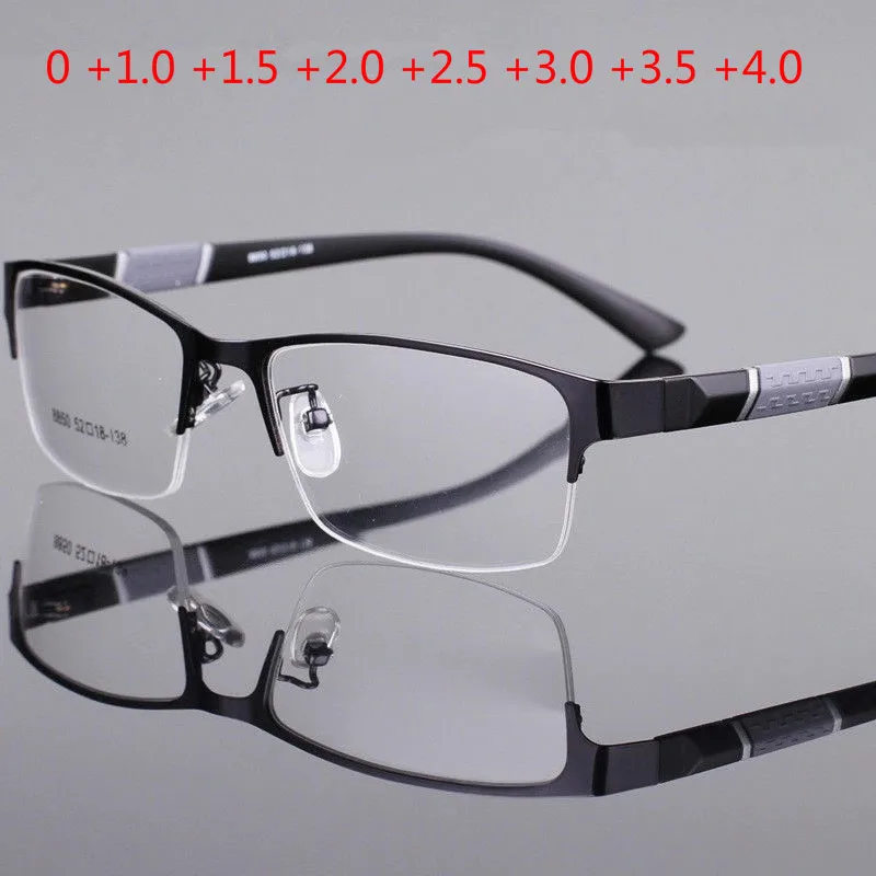 +1.0+1.5+2.0+2.5+3.0+3.5+4.0 Reading Glasses High Quality Half-frame Diopter Business Office Presbyopia Glasses for Men Women
+1.0+1.5+2.0+2.5+3.0+3.5+4.0 Reading Glasses High Quality Half-frame Diopter Business Office Presbyopia Glasses for Men Women