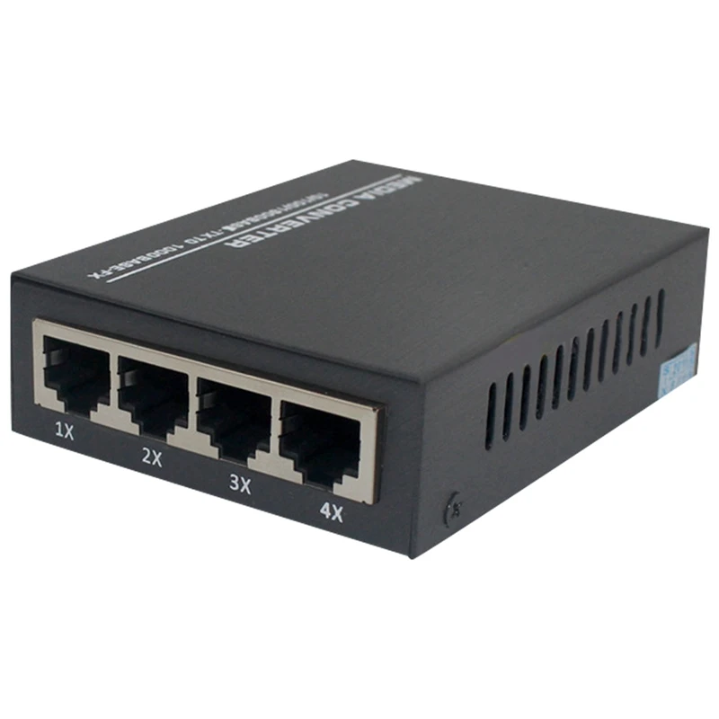 1G4E 1.25G Fiber Port 4X10/100/1000M Gigabit Ethernet Switch 1 Port 4 RJ45 Fiber Optic Media Converter PCBA US Plug
1G4E 1.25G Fiber Port 4X10/100/1000M Gigabit Ethernet Switch 1 Port 4 RJ45 Fiber Optic Media Converter PCBA US Plug