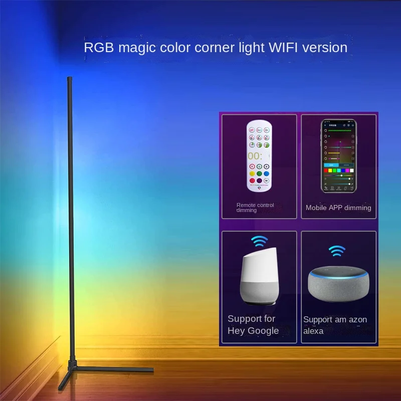 RGB ослепительный звук звукосниматель ритм дистанционное управление углосветильник WiFi Bluetooth приложение украшение гостиной и спальни наполь...
RGB ослепительный звук звукосниматель ритм дистанционное управление углосветильник WiFi Bluetooth приложение украшение гостиной и спальни наполь...
