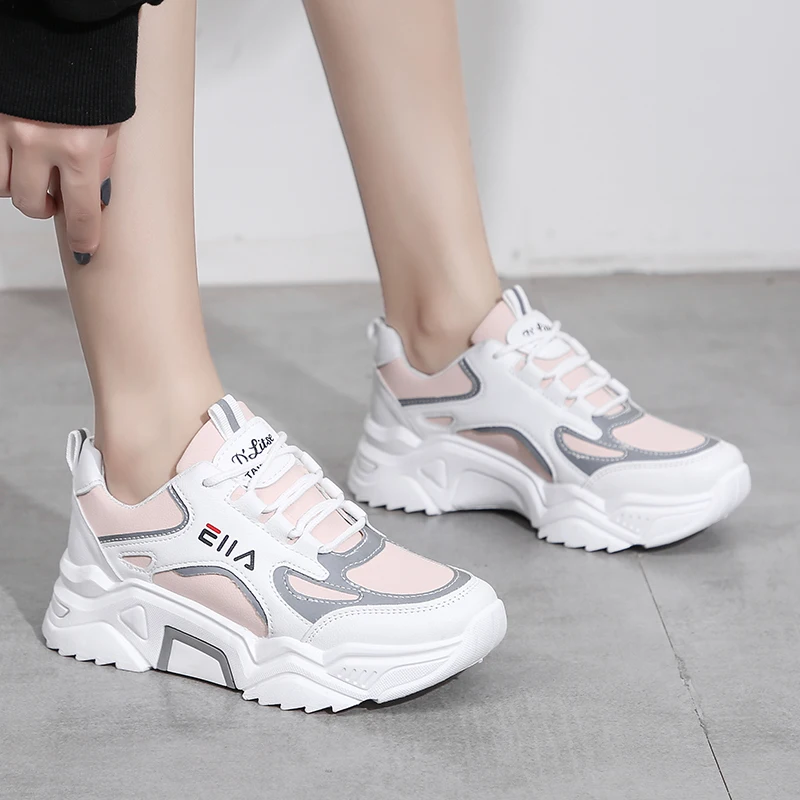 Women Running Shoes Platform Non-slip Women Sports Shoes High Quality Comfortable Trend Sneakers White Shoes
Women Running Shoes Platform Non-slip Women Sports Shoes High Quality Comfortable Trend Sneakers White Shoes