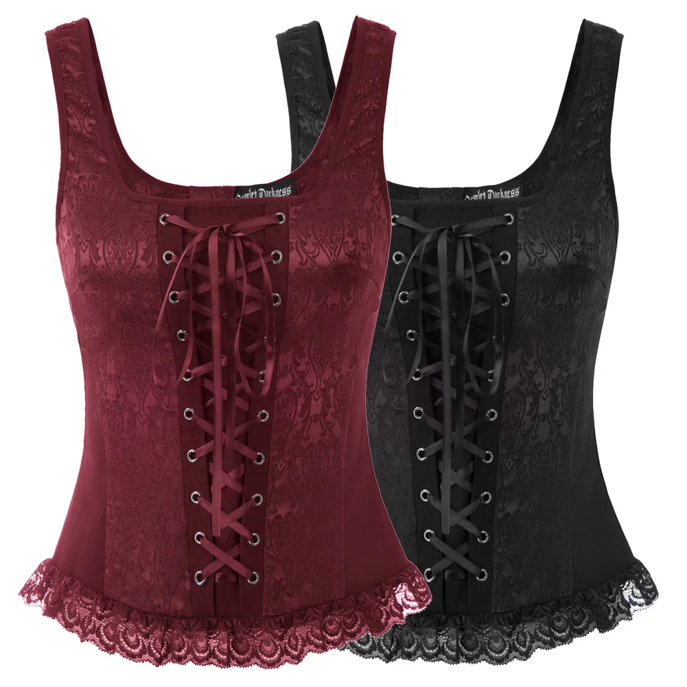 Corset Sexy Lace Plus Size Women Bustier Lingerie Tops Brocade Fashion Retro Vest Coat Summer Sleeveless Square Neck Back Zipper
Corset Sexy Lace Plus Size Women Bustier Lingerie Tops Brocade Fashion Retro Vest Coat Summer Sleeveless Square Neck Back Zipper