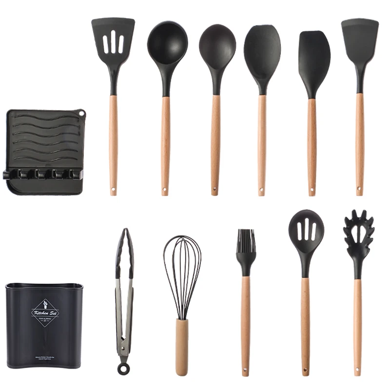 13pcs/set Kitchen Cooking Tools Set Premium Silicone Wooden Handle Cooking Utensils Set Non-Stick Kitchenware Baking Cookware
13pcs/set Kitchen Cooking Tools Set Premium Silicone Wooden Handle Cooking Utensils Set Non-Stick Kitchenware Baking Cookware