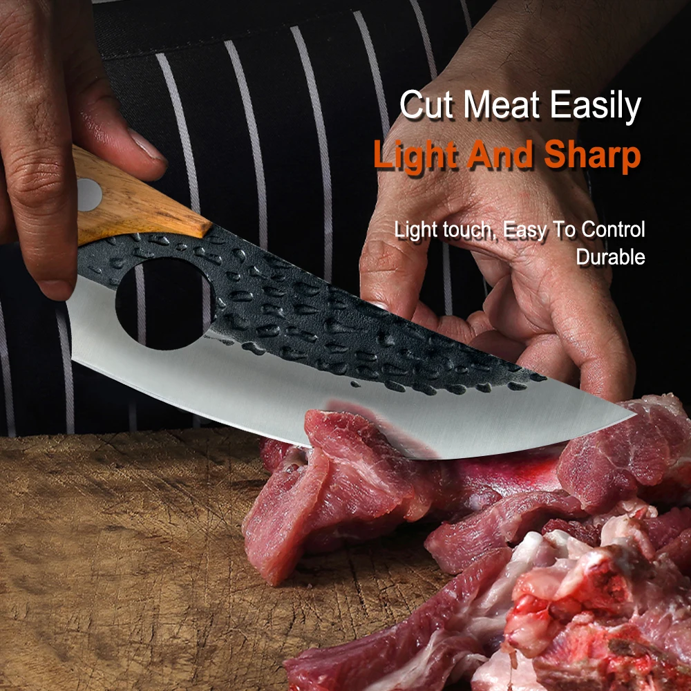 XYj Stainless Steel Kitchen Cooking Tool 5.5 Inch Curved Handle Hammer Pattern Boning Knife Multi-purpose Household Accessory
XYj Stainless Steel Kitchen Cooking Tool 5.5 Inch Curved Handle Hammer Pattern Boning Knife Multi-purpose Household Accessory