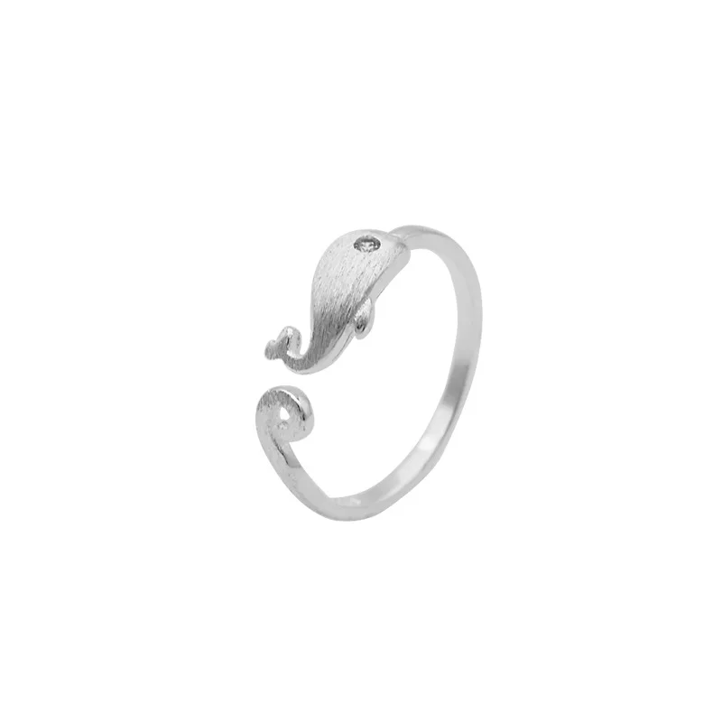 LKO 925 Sterling Silver Cute Dolphin Adjustable Opening Rings for Women Fashion Party Charm Female Engagement Accessories
LKO 925 Sterling Silver Cute Dolphin Adjustable Opening Rings for Women Fashion Party Charm Female Engagement Accessories