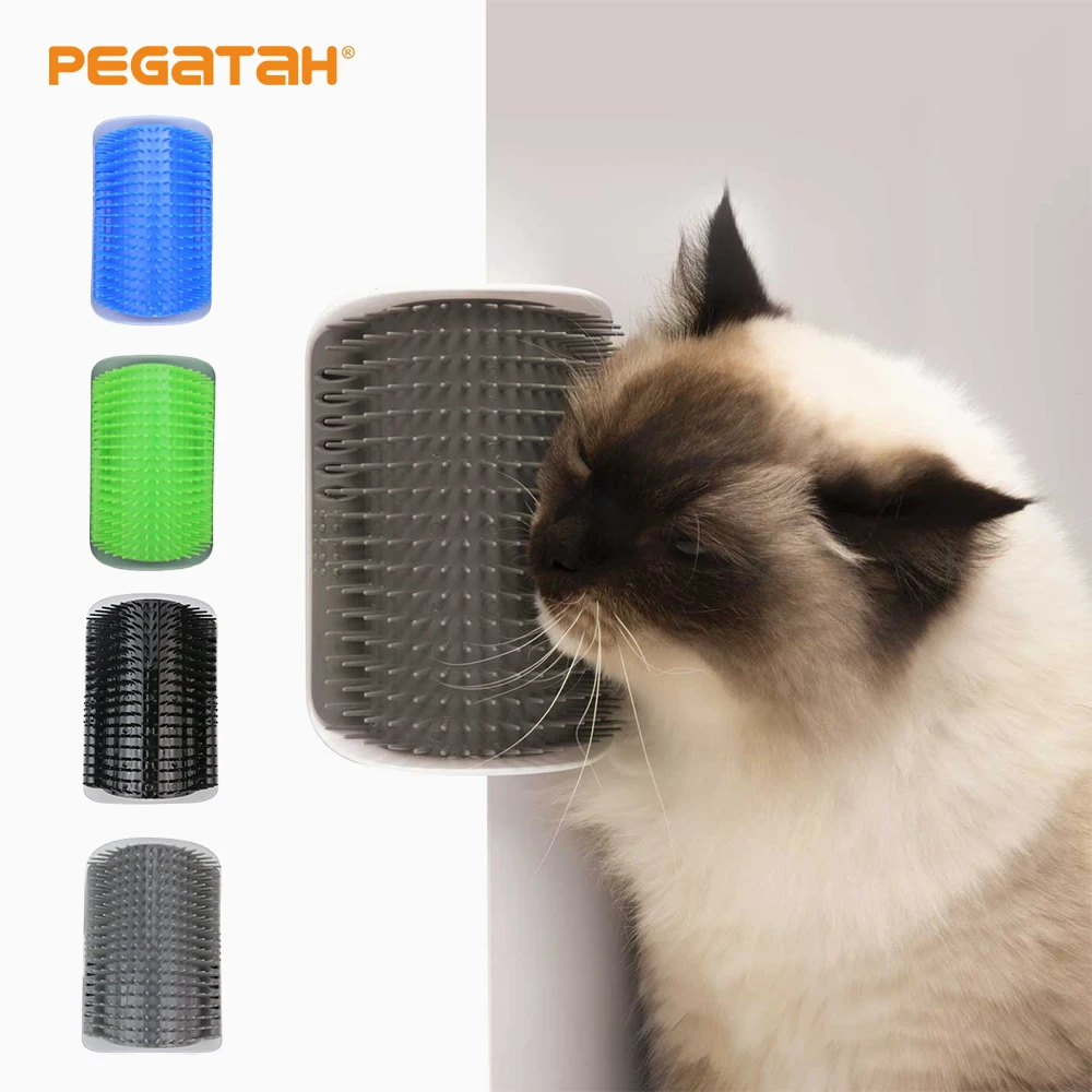 Cat Self Groomer With Catnip Soft Cats Wall Corner Massage Cat Comb Brush Rubs The Face With A Tickling Comb Pet Grooming Supply
Cat Self Groomer With Catnip Soft Cats Wall Corner Massage Cat Comb Brush Rubs The Face With A Tickling Comb Pet Grooming Supply