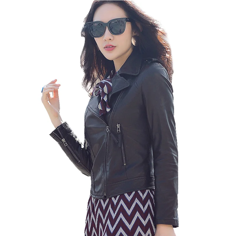 JCHB 2021 Haining Spring and Autumn New genuine leather coat women's sheep leather short Slim motorcycle leather jacket slim Kor
JCHB 2021 Haining Spring and Autumn New genuine leather coat women's sheep leather short Slim motorcycle leather jacket slim Kor