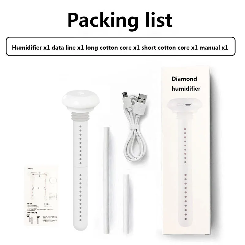 USB Portable Air Humidifier Diamond Bottle Aroma Diffuser Mist Maker For Home Office Humidification Detachable
USB Portable Air Humidifier Diamond Bottle Aroma Diffuser Mist Maker For Home Office Humidification Detachable