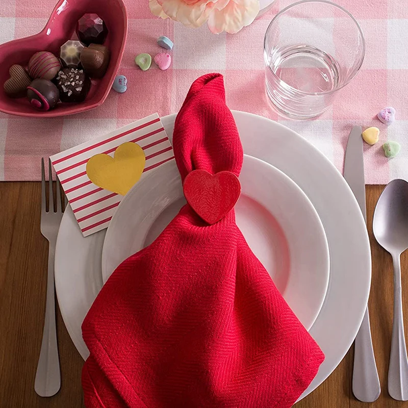 Metal Heart-Shaped Napkin Ring, Love Napkin Holder Decoration Suitable For Family Dinner, Wedding, Outdoor Party Or Daily Use
Metal Heart-Shaped Napkin Ring, Love Napkin Holder Decoration Suitable For Family Dinner, Wedding, Outdoor Party Or Daily Use