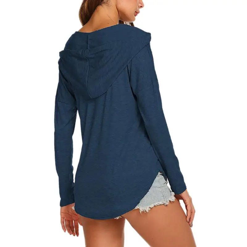 Women Long Sleeve V-neck Casual Wild Soft Comfortable Simple Solid Color Breathable T-shirt 
Women Long Sleeve V-neck Casual Wild Soft Comfortable Simple Solid Color Breathable T-shirt