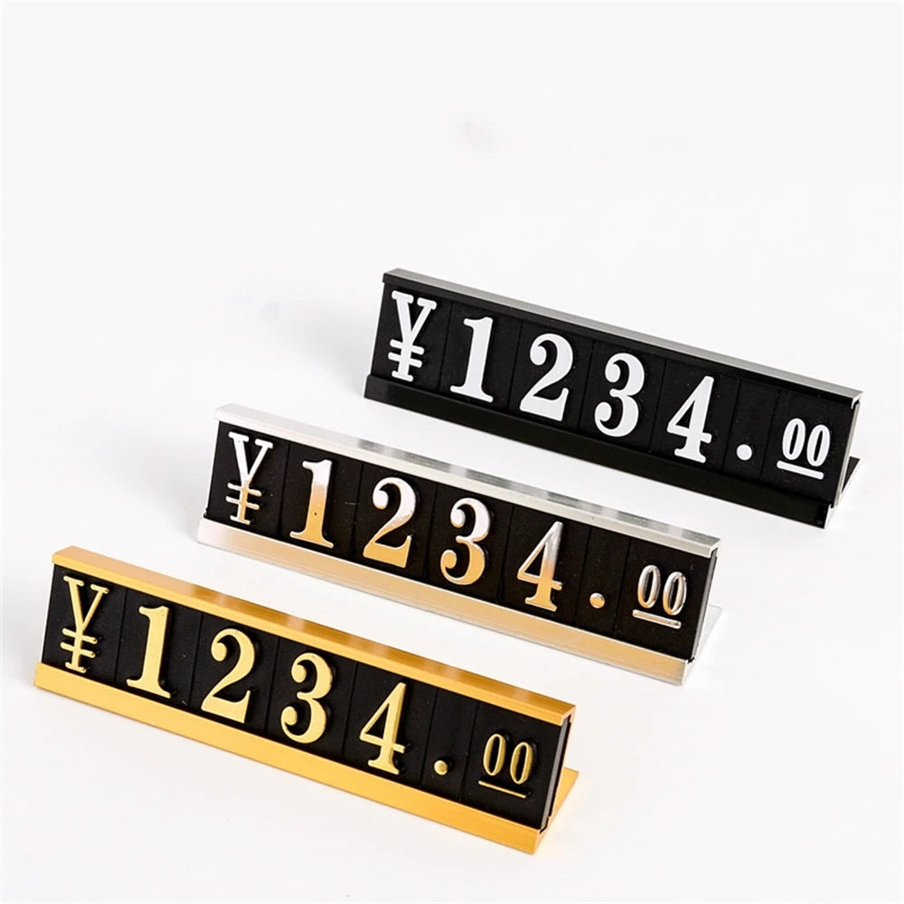 High-grade Aluminum Combination Price Number Cubes Jewelry Price Talker Display Stand Metal Price Tag Holder Frame
High-grade Aluminum Combination Price Number Cubes Jewelry Price Talker Display Stand Metal Price Tag Holder Frame