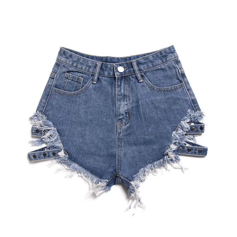Summer Women's High Waist Denim Shorts Sexy Fashion Casual Rivet Decoration Super Shorts 2021 New
Summer Women's High Waist Denim Shorts Sexy Fashion Casual Rivet Decoration Super Shorts 2021 New