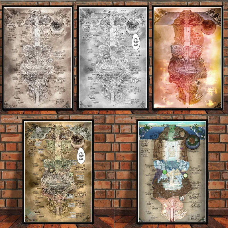 Made In Abyss Map Anime Movie Posters And Prints Wall Pictures For Living Room Vintage Canvas Painting Art Decorative Home Decor
Made In Abyss Map Anime Movie Posters And Prints Wall Pictures For Living Room Vintage Canvas Painting Art Decorative Home Decor