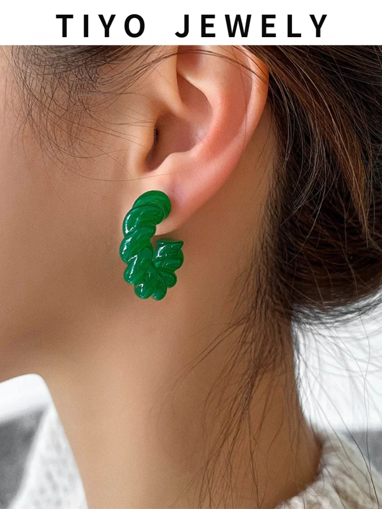 TIYO Modern Jewelry Resin Earrings Popular Design Vintage Temperament Geen Drop Earrings For Women Party Gifts Drop Shipping
TIYO Modern Jewelry Resin Earrings Popular Design Vintage Temperament Geen Drop Earrings For Women Party Gifts Drop Shipping