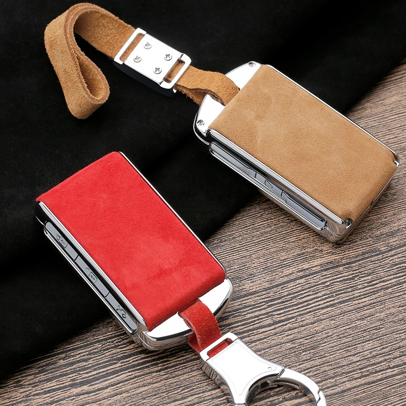 New Suede Leather Zinc alloy car key protection case cover For Volvo XC40 XC60 XC90 V90 S90 2018Car Keychain keyring Accessories
New Suede Leather Zinc alloy car key protection case cover For Volvo XC40 XC60 XC90 V90 S90 2018Car Keychain keyring Accessories