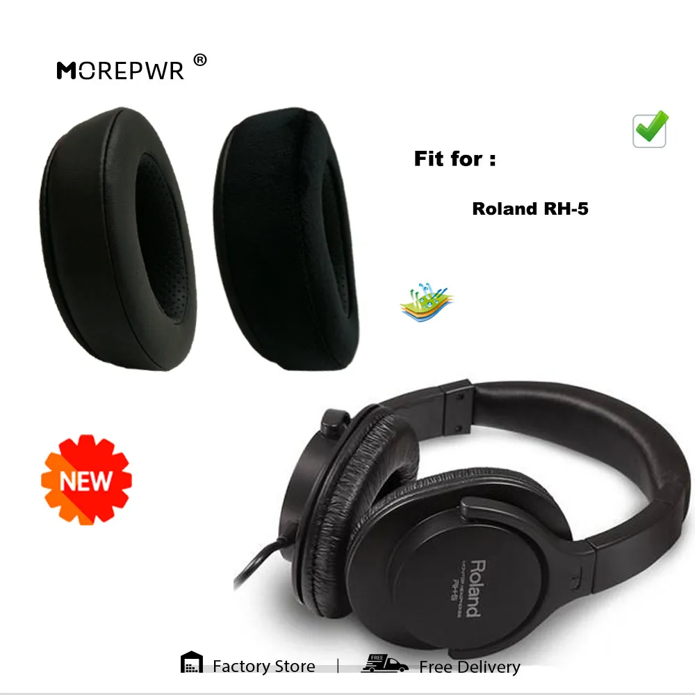 Morepwr New Upgrade Replacement Ear Pads for Roland RH-5 Headset Parts Leather Cushion Earmuff 
Morepwr New Upgrade Replacement Ear Pads for Roland RH-5 Headset Parts Leather Cushion Earmuff